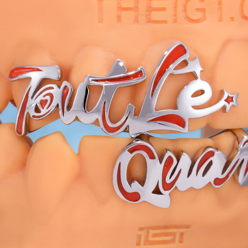 Starlight Enamel Letter Moissanite Star Grillz