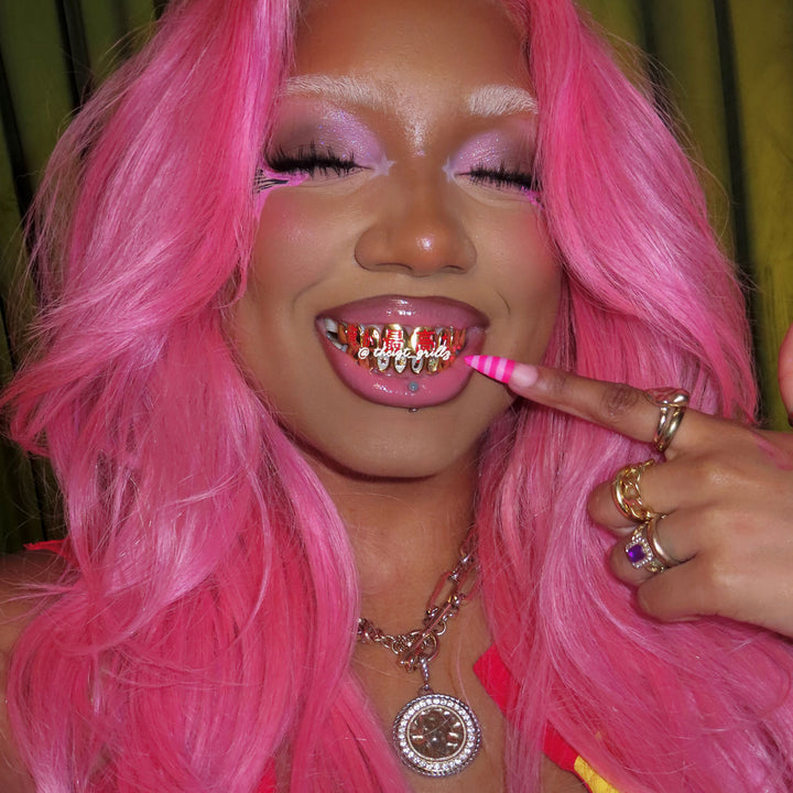 "Swap" Emoji Custom Enamel Kanji Grillz