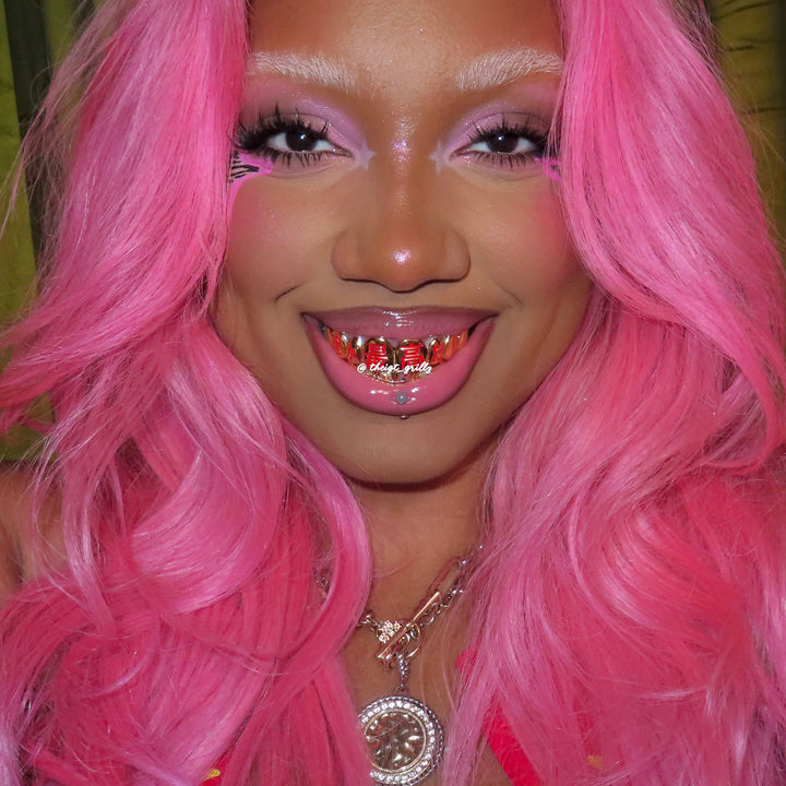 "Swap" Emoji Custom Enamel Kanji Grillz