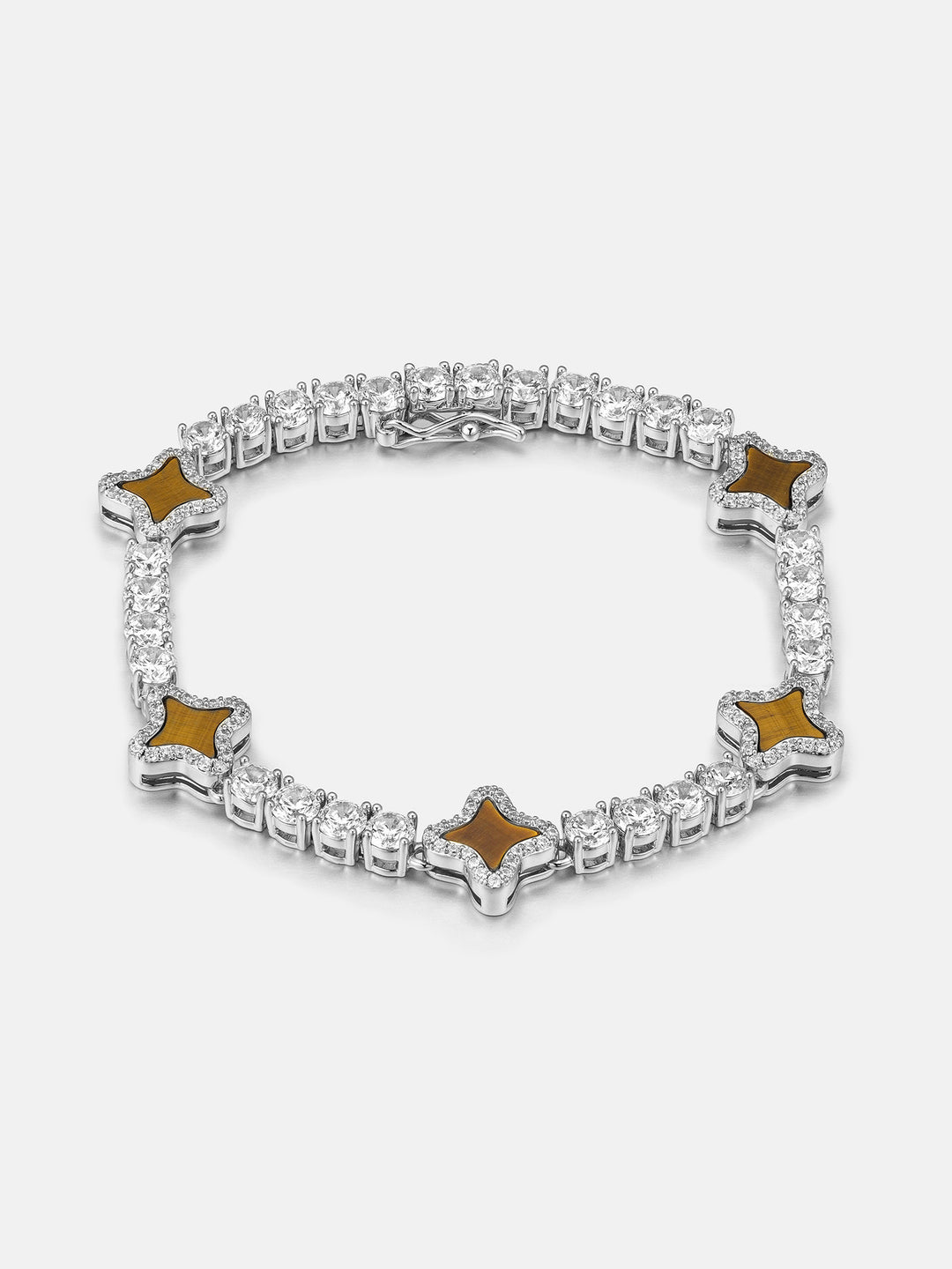 Tiger's Eye Star Moissanite Tennis Bracelet - ICEGIANT