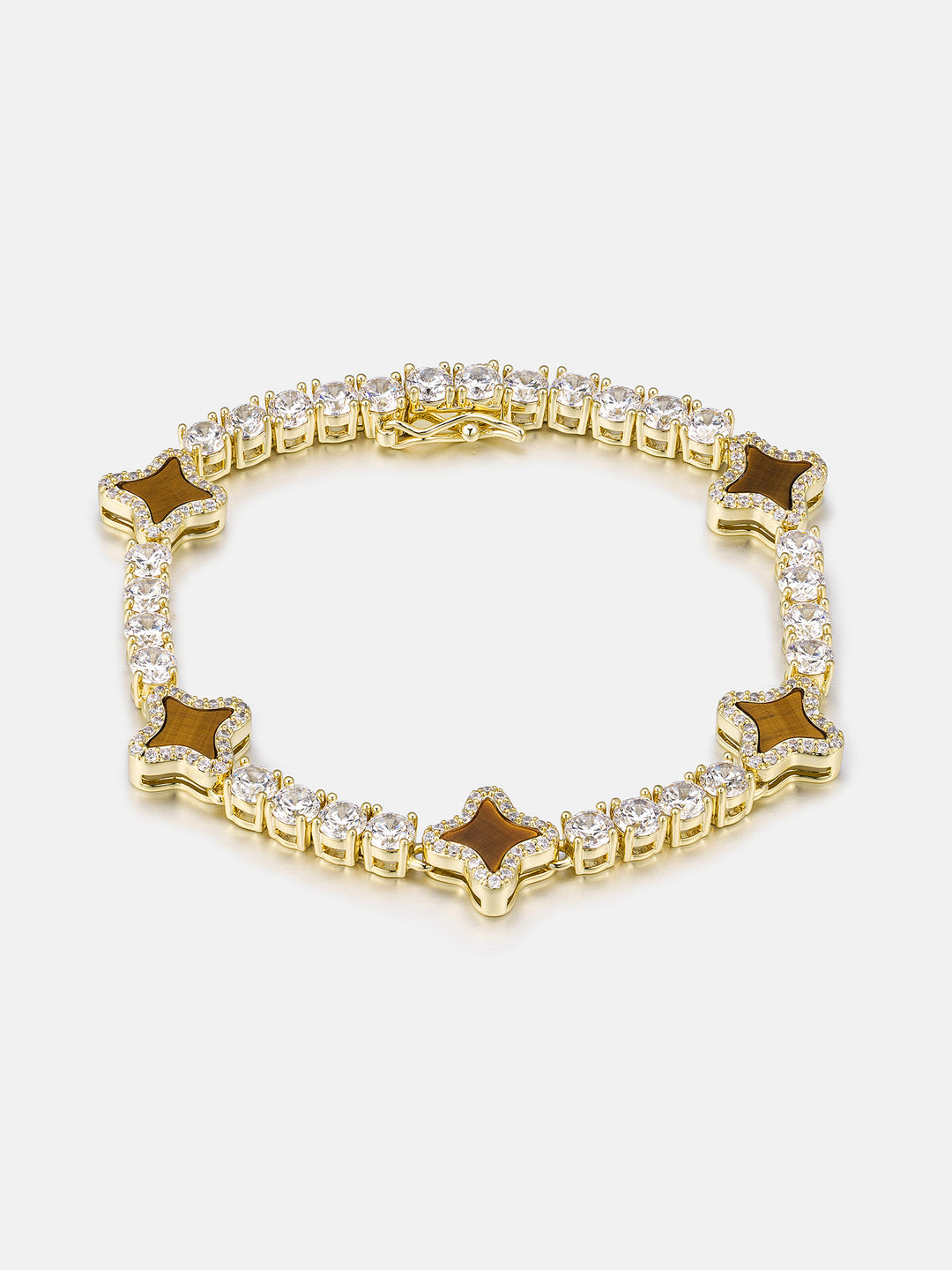 Tiger's Eye Star Moissanite Tennis Bracelet - ICEGIANT