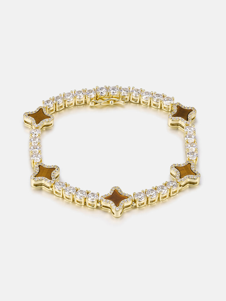 Tiger's Eye Star Moissanite Tennis Bracelet - ICEGIANT