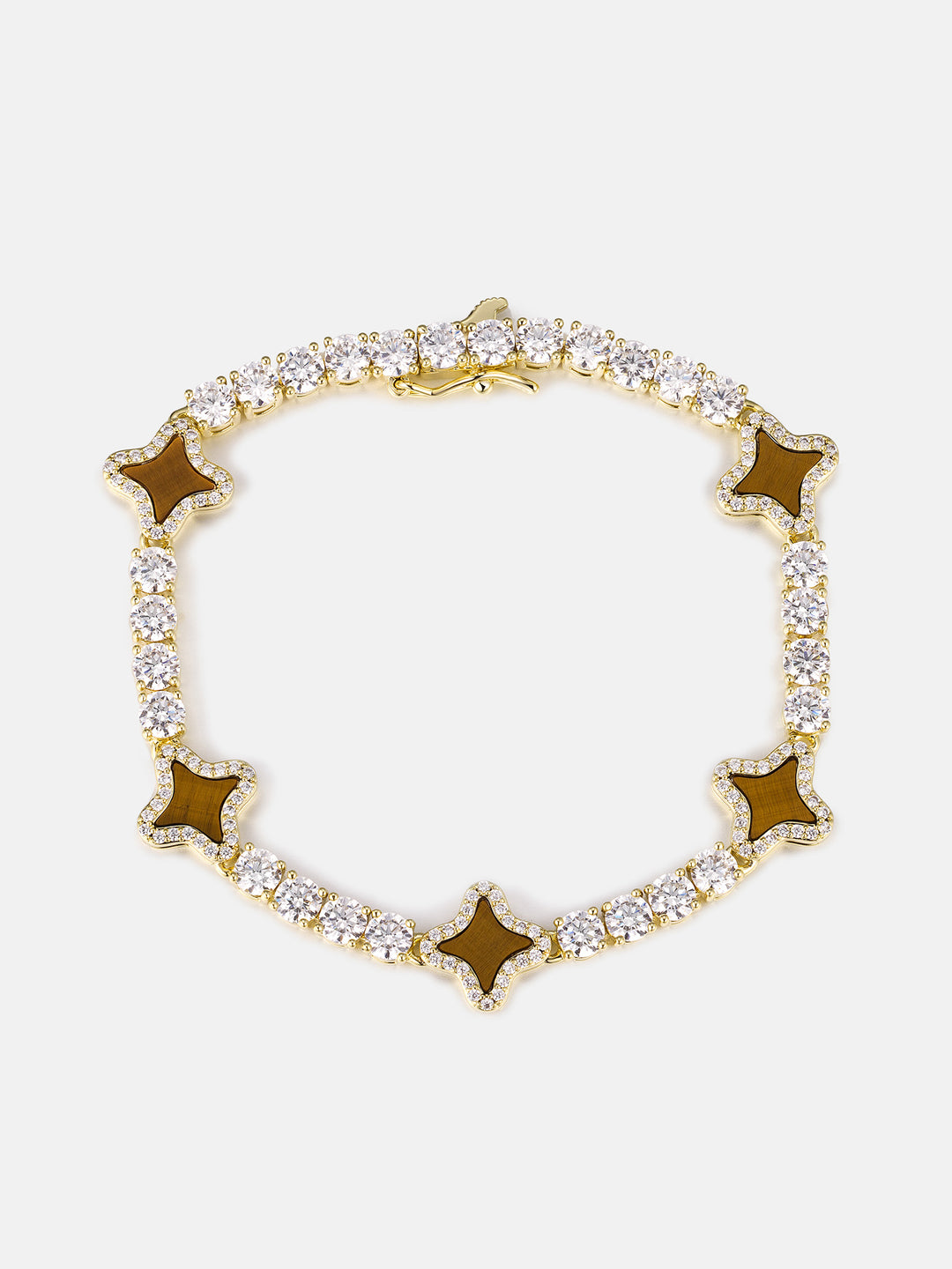 Tiger's Eye Star Moissanite Tennis Bracelet - ICEGIANT