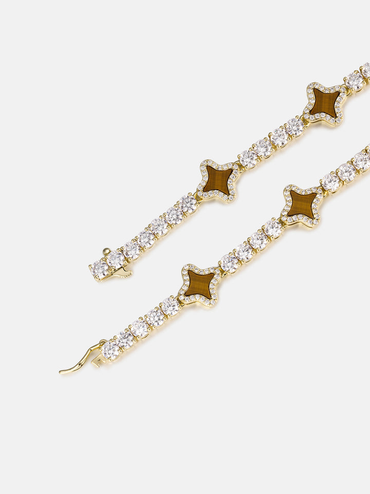 Tiger's Eye Star Moissanite Tennis Bracelet - ICEGIANT