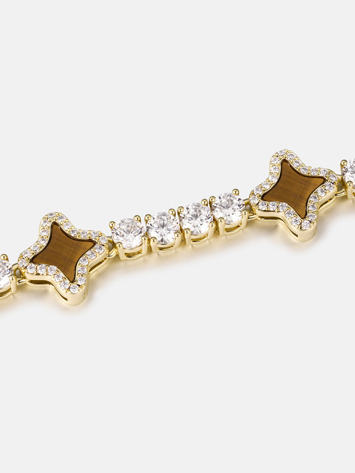 Tiger's Eye Star Moissanite Tennis Bracelet - ICEGIANT