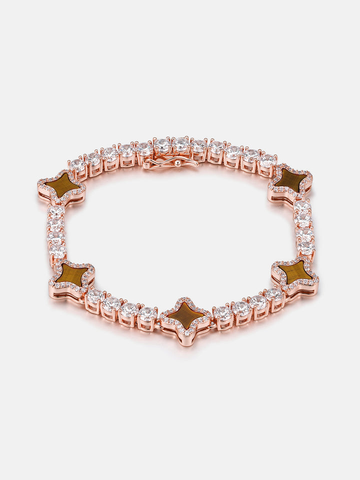 Tiger's Eye Star Moissanite Tennis Bracelet - ICEGIANT