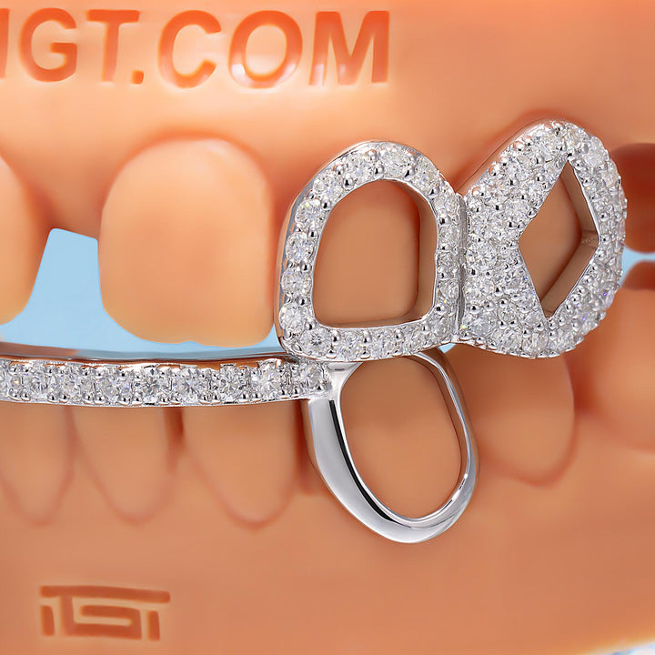 Top 4 Open Face With Bottom Bar Grillz