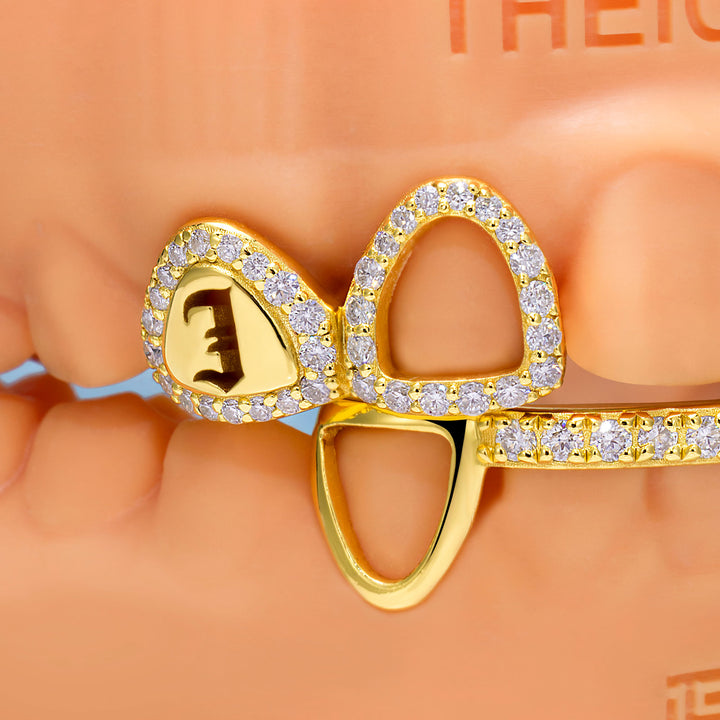 Top 4 Open Face With Bottom Bar Grillz