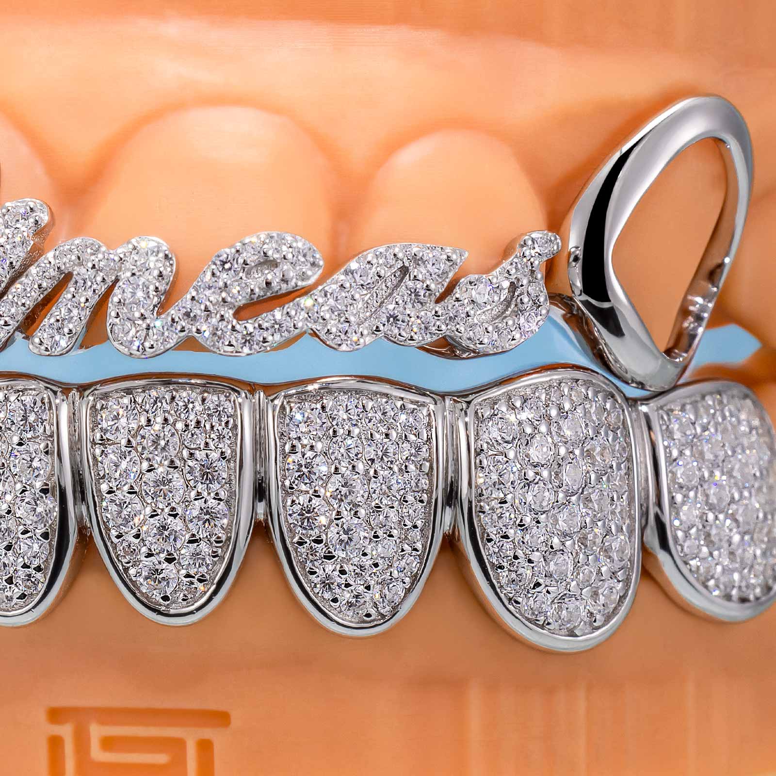 Diamond Grillz on Teeth – Custom Name Design | TheIGT – ICEGIANT