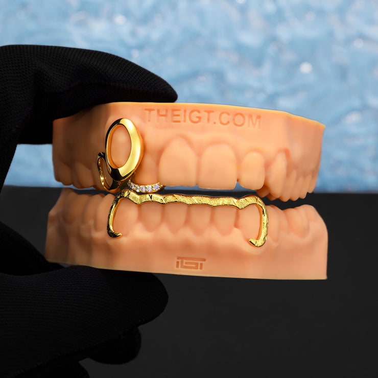 Top Open Face W Bottom Bar Grillz