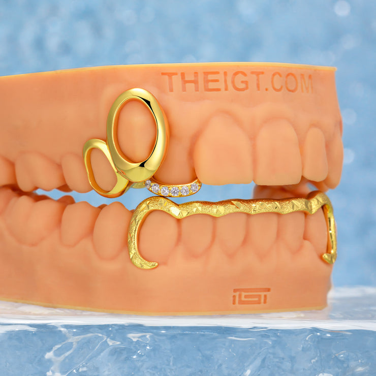 Top Open Face W Bottom Bar Grillz