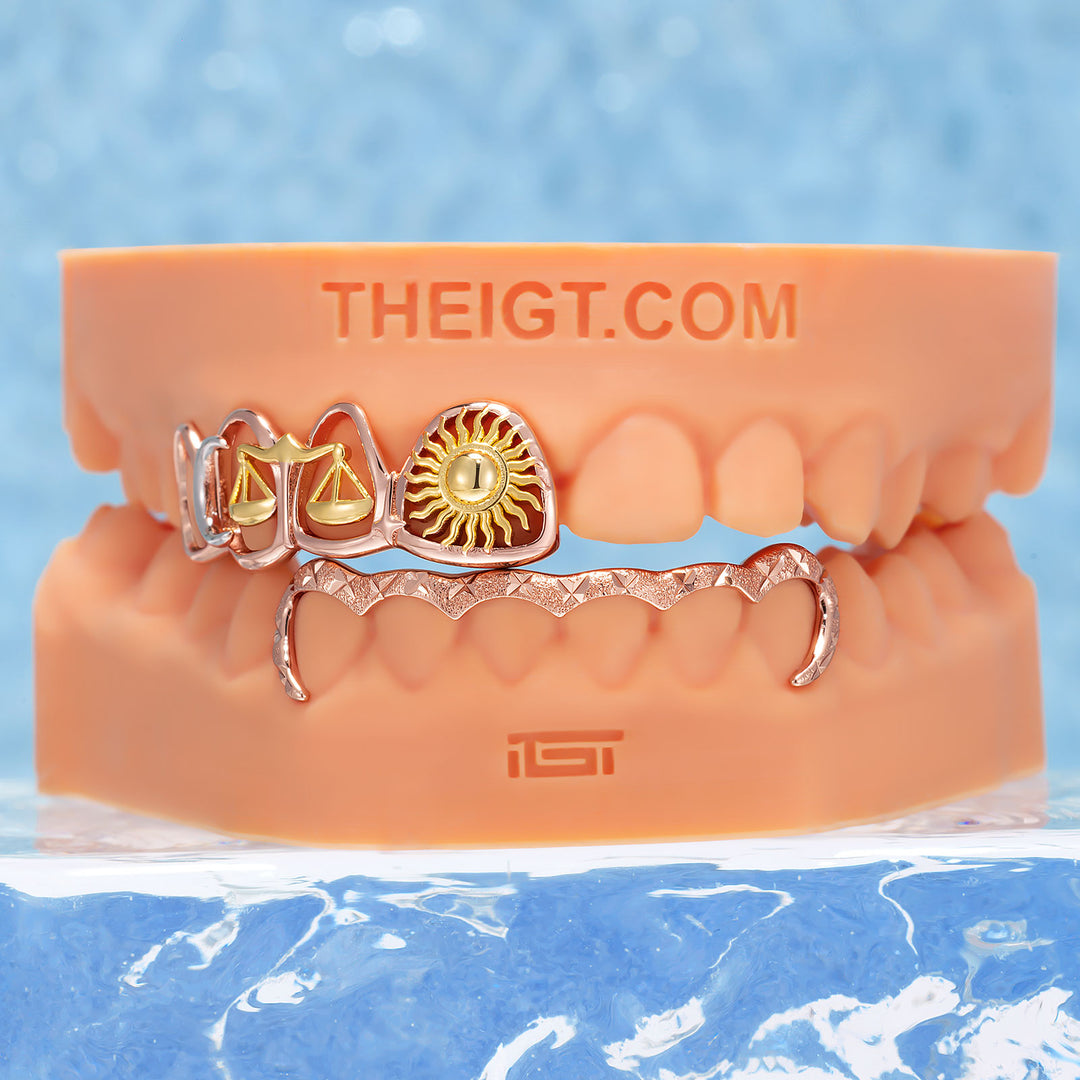 Tri Tone Sun Moon Scales Wave Grillz