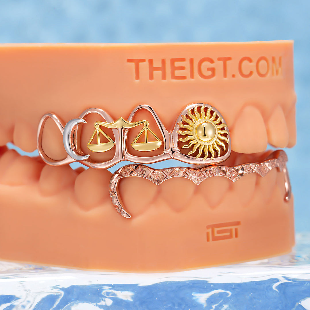 Tri Tone Sun Moon Scales Wave Grillz