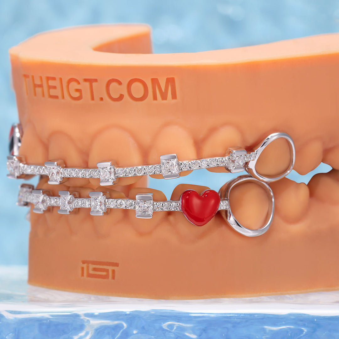 "Trini Love" Iced Baguette Bar Grillz