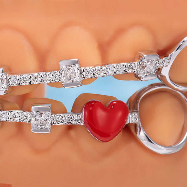 "Trini Love" Iced Baguette Bar Grillz