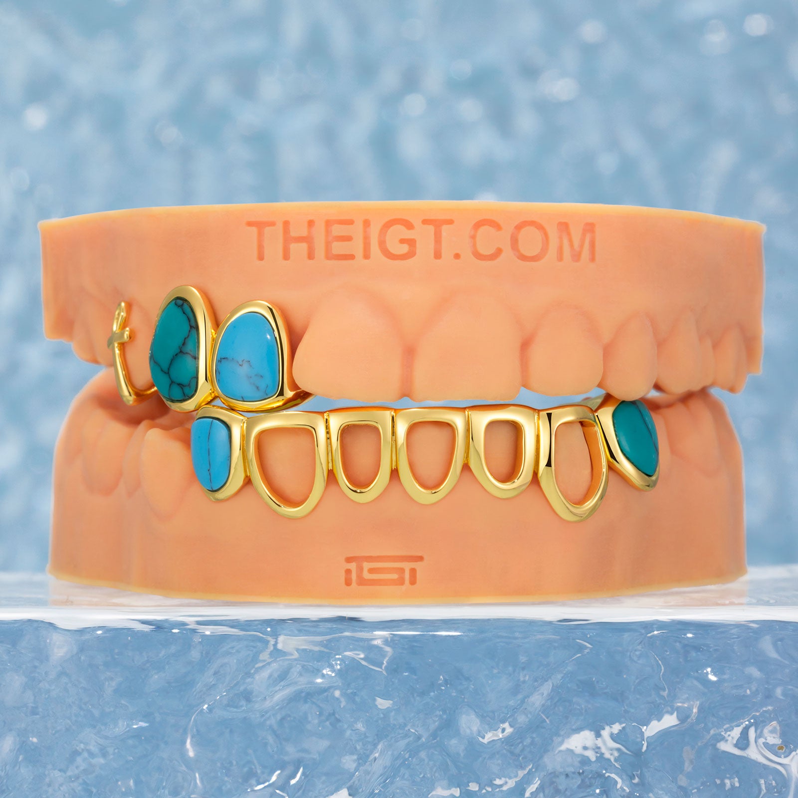 Turquoise & Open Face Grillz