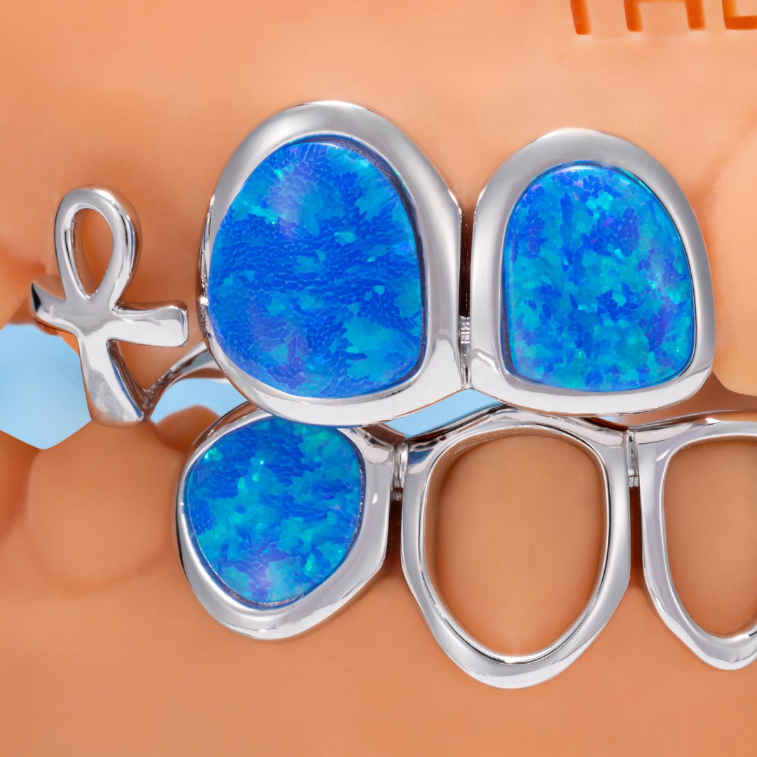 Turquoise & Open Face Grillz