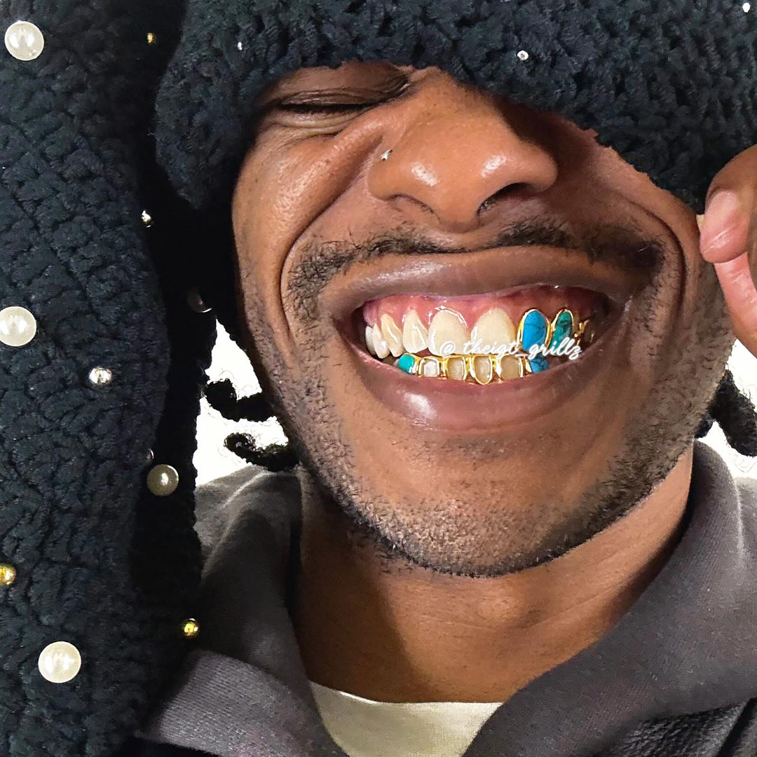 Turquoise & Open Face Grillz