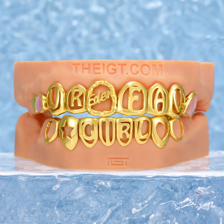 UR Fav GIRL Pink Pearl Grillz