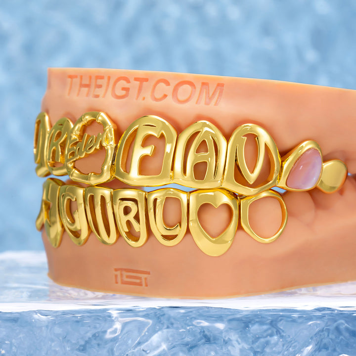 UR Fav GIRL Pink Pearl Grillz