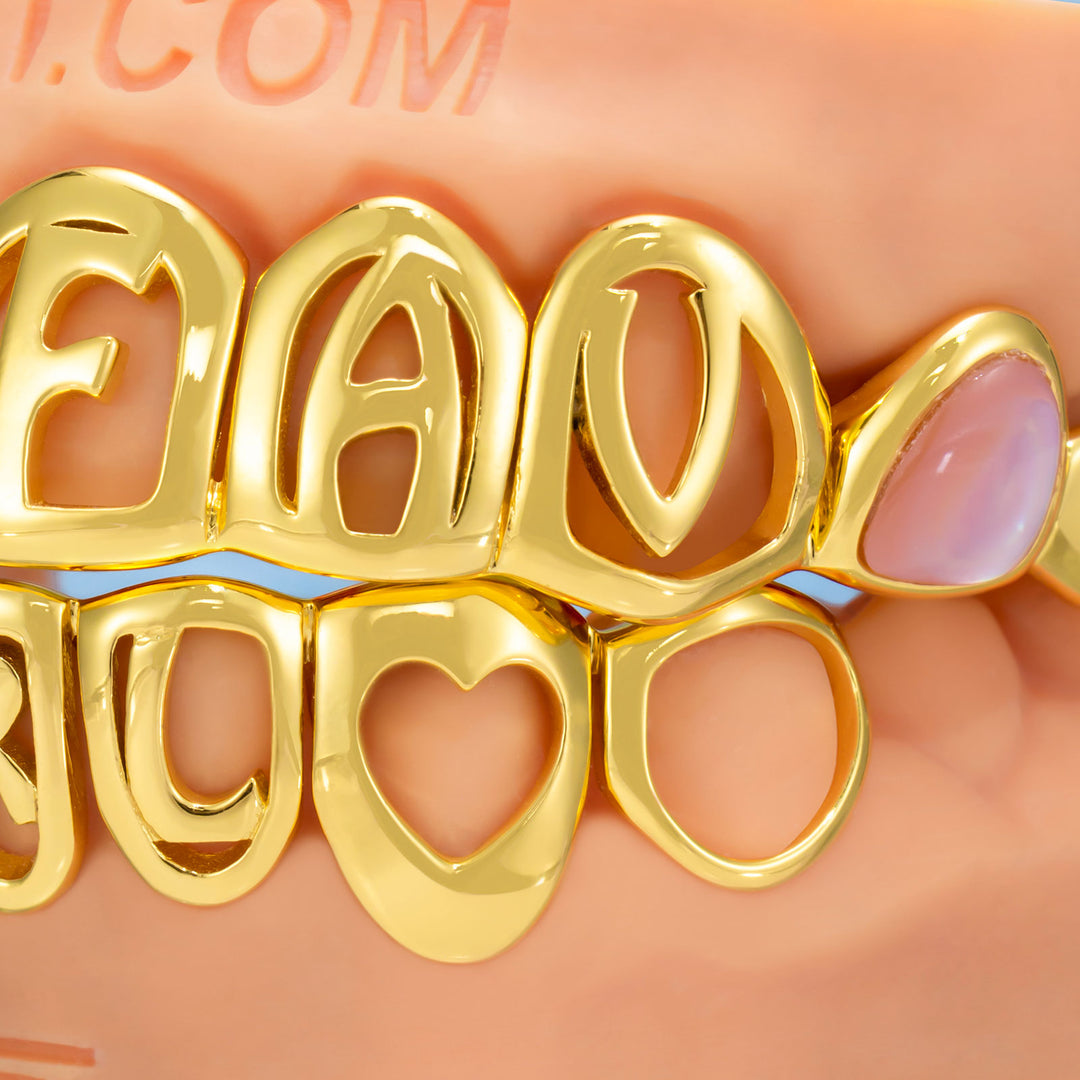 UR Fav GIRL Pink Pearl Grillz