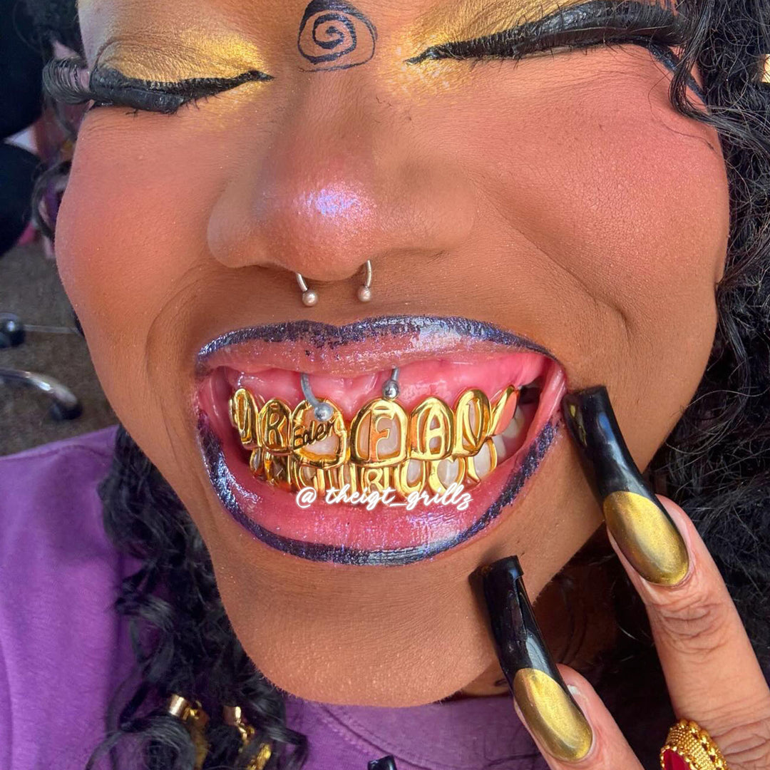 UR Fav GIRL Pink Pearl Grillz