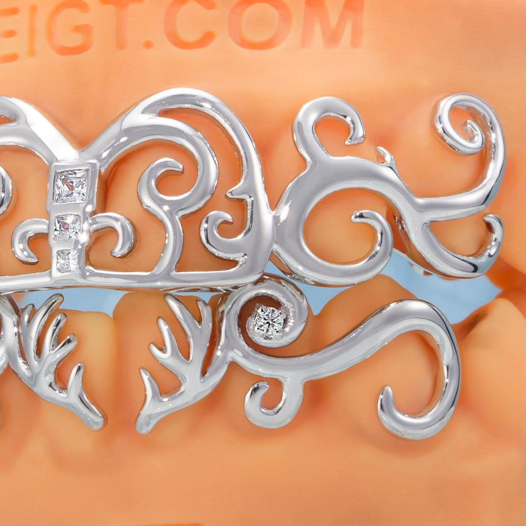 Moissanite Whimsy Deer Grillz