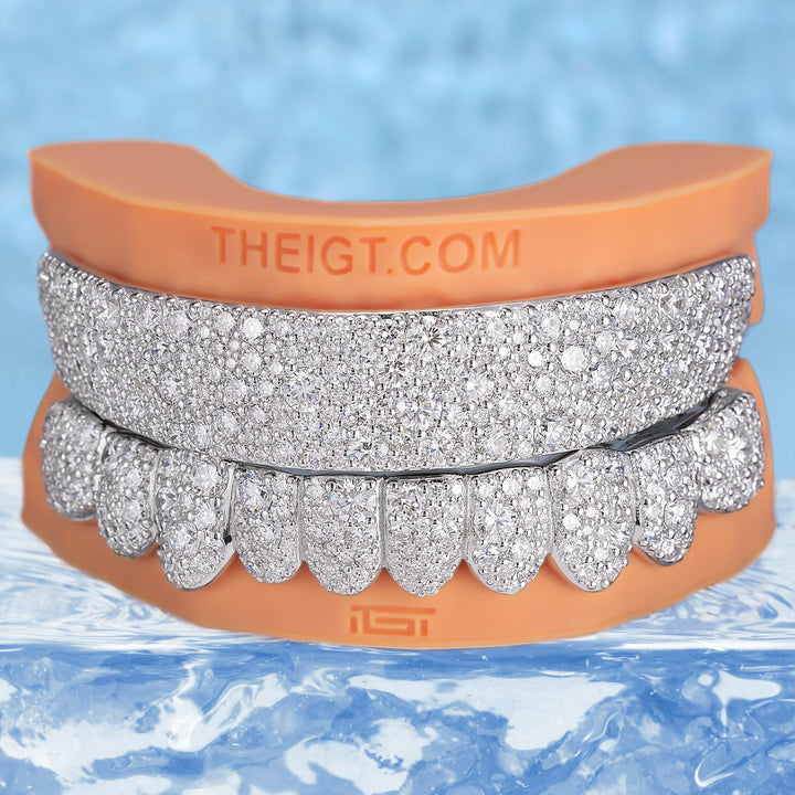 "Ye-Plate" Mosaic Diamond Grillz