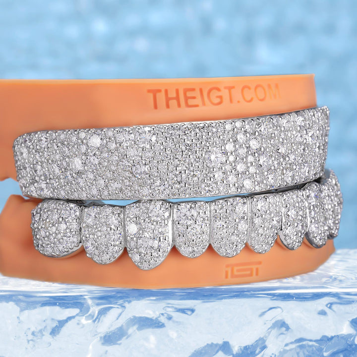 "Ye-Plate" Mosaic Diamond Grillz