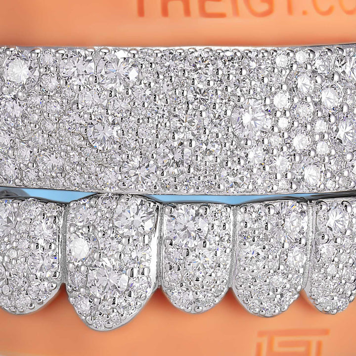 "Ye-Plate" Mosaic Diamond Grillz