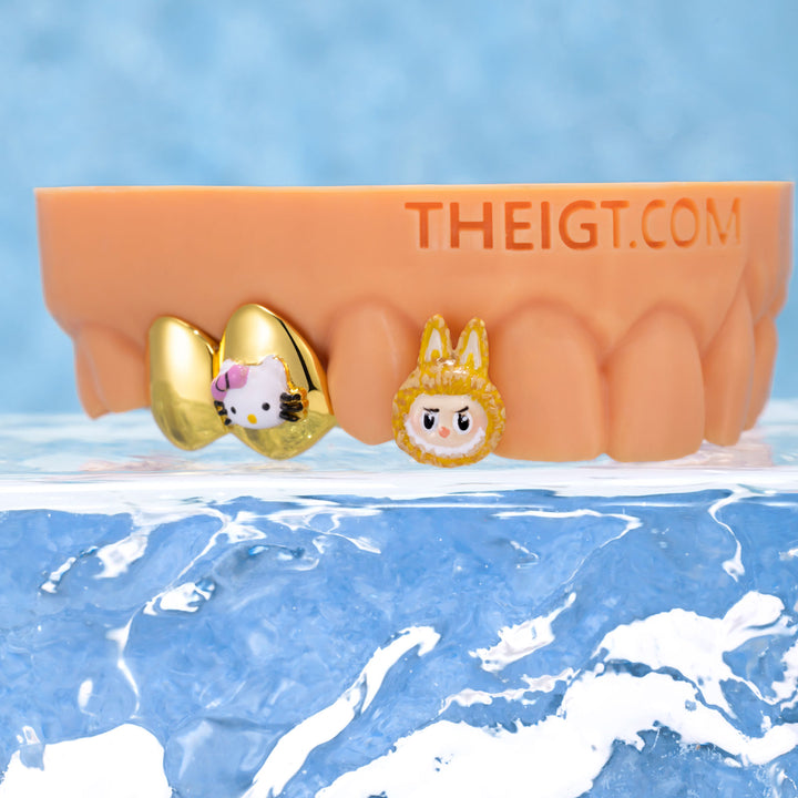 Yellow LBB & Bow Grillz