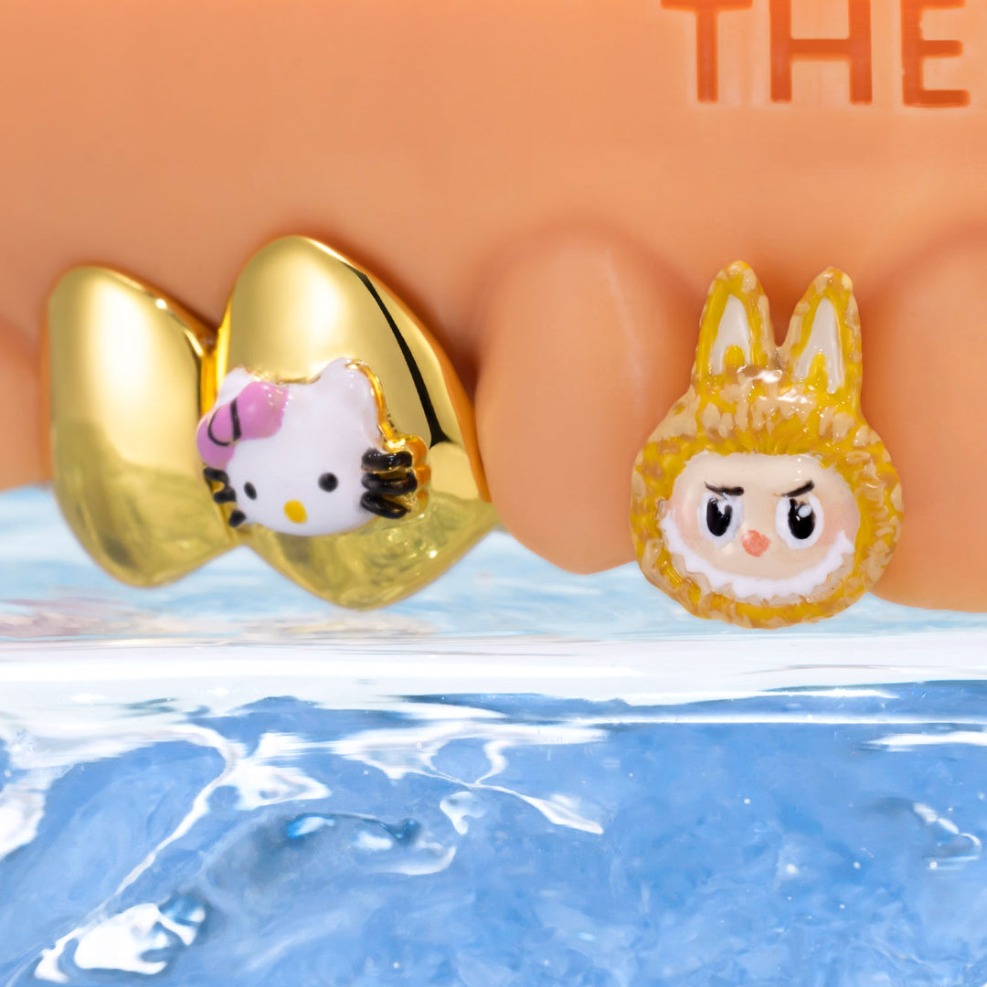 Yellow LBB & Bow Grillz