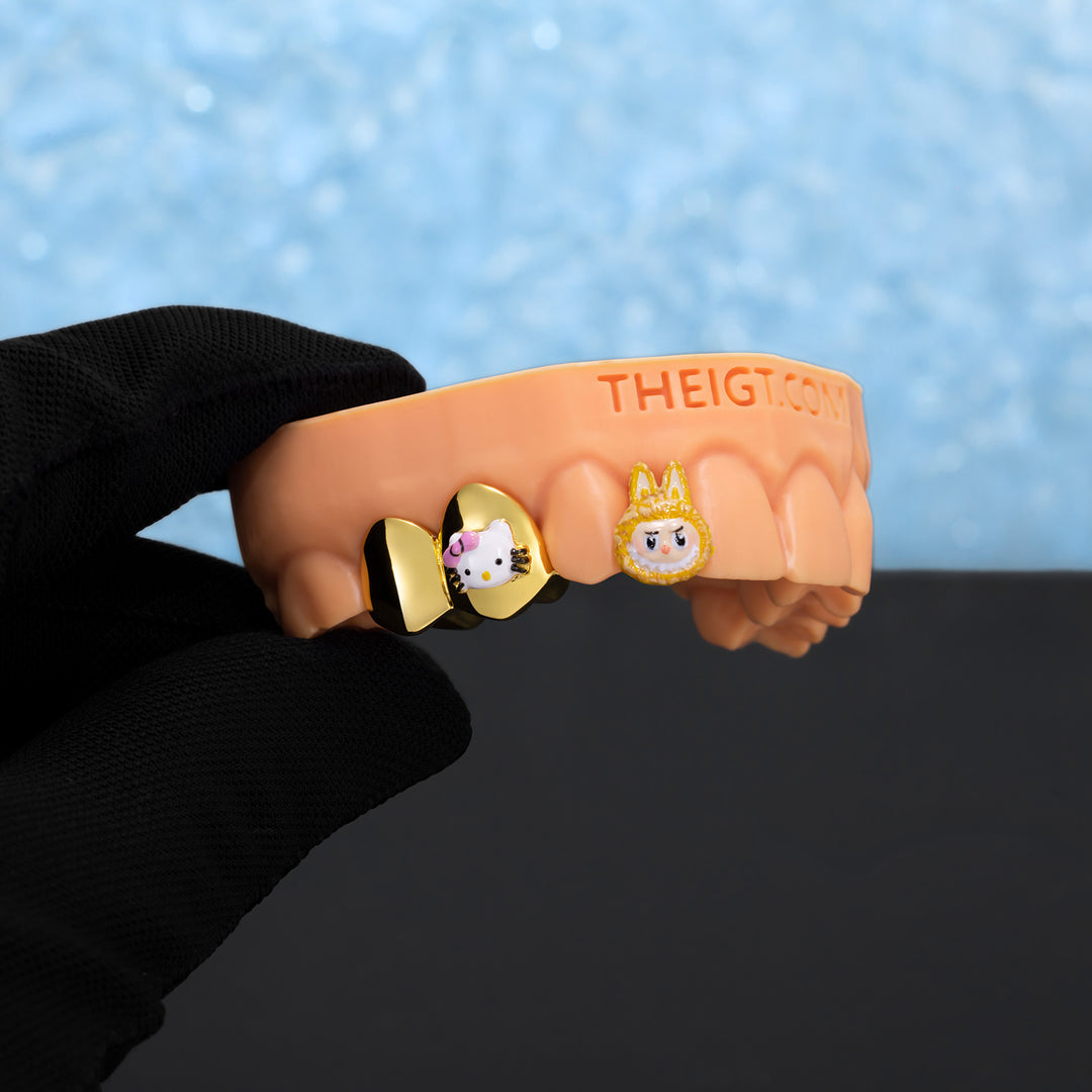 Yellow LBB & Bow Grillz