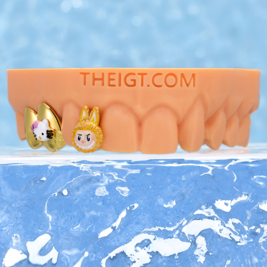 Yellow LBB & Bow Grillz