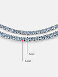 Rare Blue Moissanite Tennis Bracelet