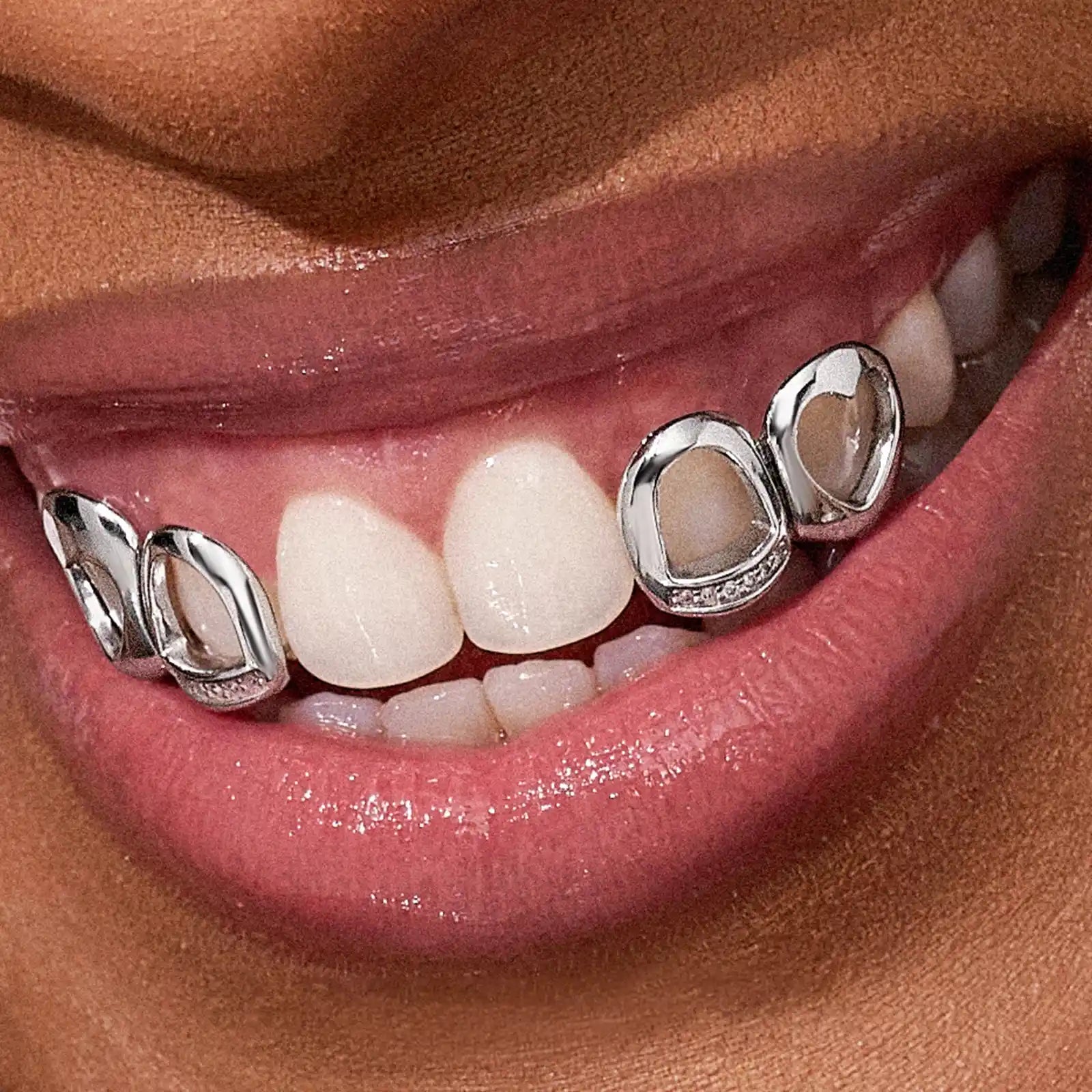 OPEN FACE WITH HEART STYLE GRILLZ