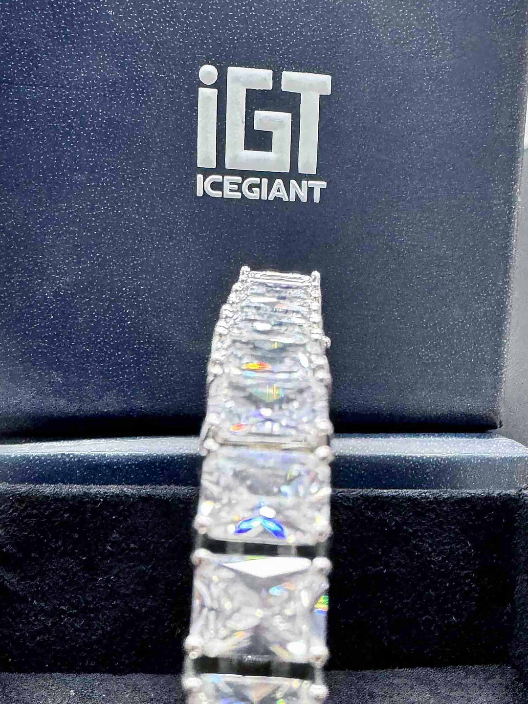 ICEGIANT S925 Moissanite Emerald Cut Tennis Bracelet