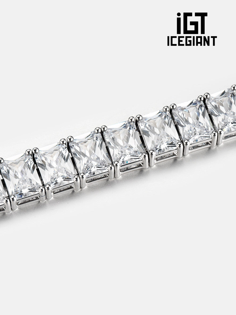 iGT ICEGIANT S925 Moissanite Emerald Cut Tennis Bracelet