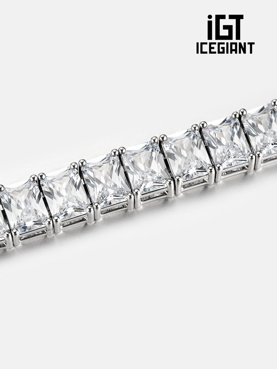 iGT ICEGIANT S925 Moissanite Emerald Cut Tennis Bracelet