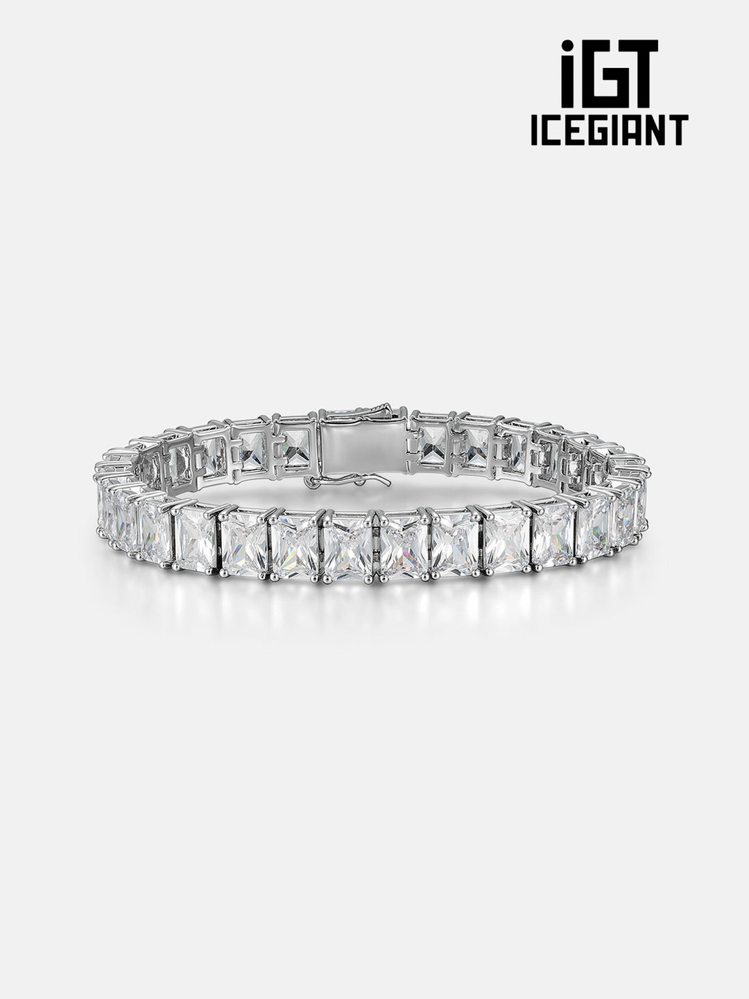 iGT ICEGIANT S925 Moissanite Emerald Cut Tennis Bracelet