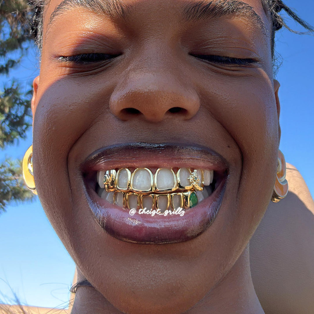 lris Cross Open Face Grillz
