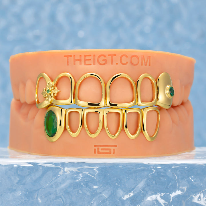 lris Cross Open Face Grillz