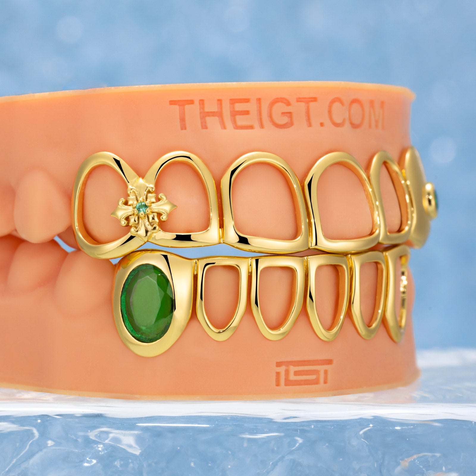 lris Cross Open Face Grillz