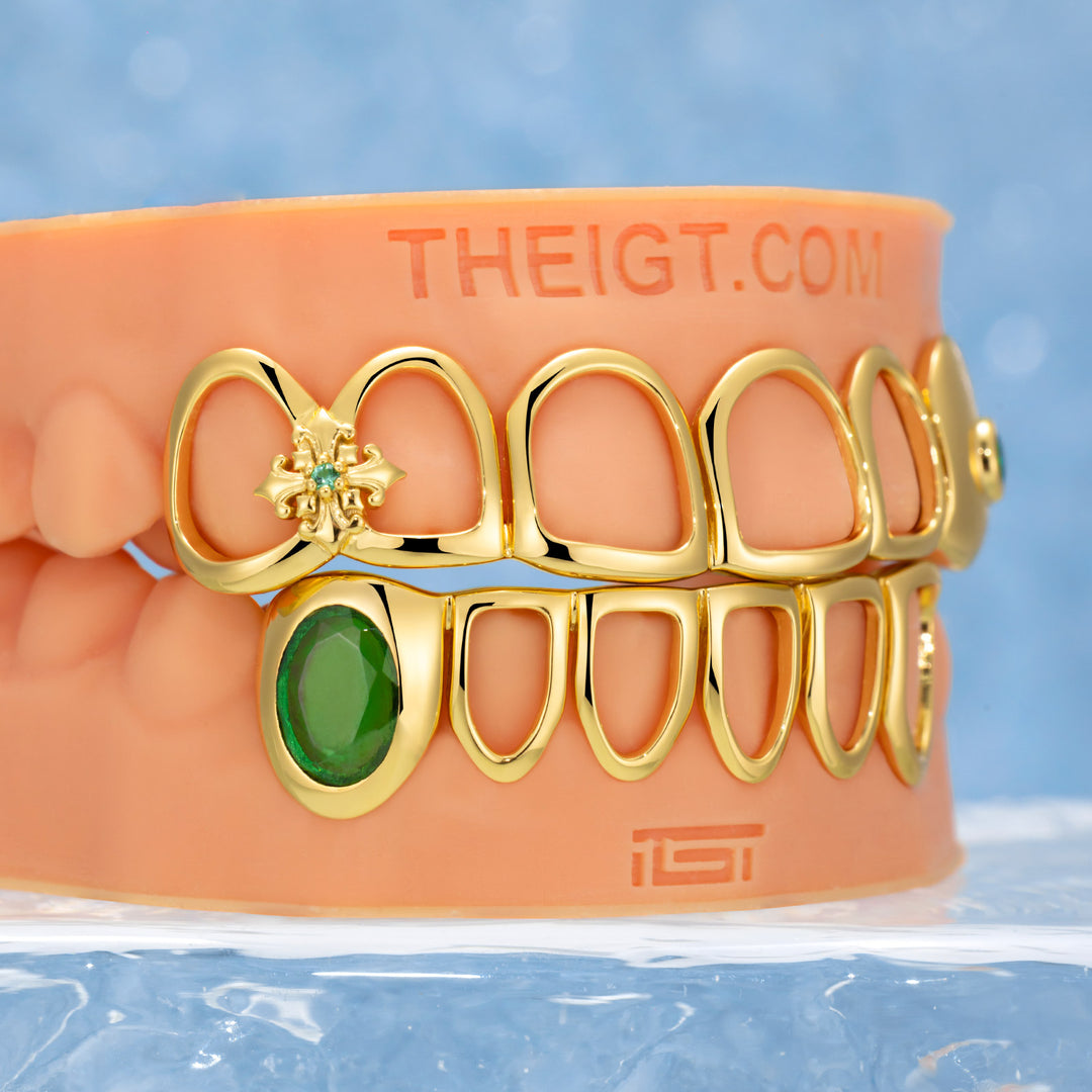 lris Cross Open Face Grillz