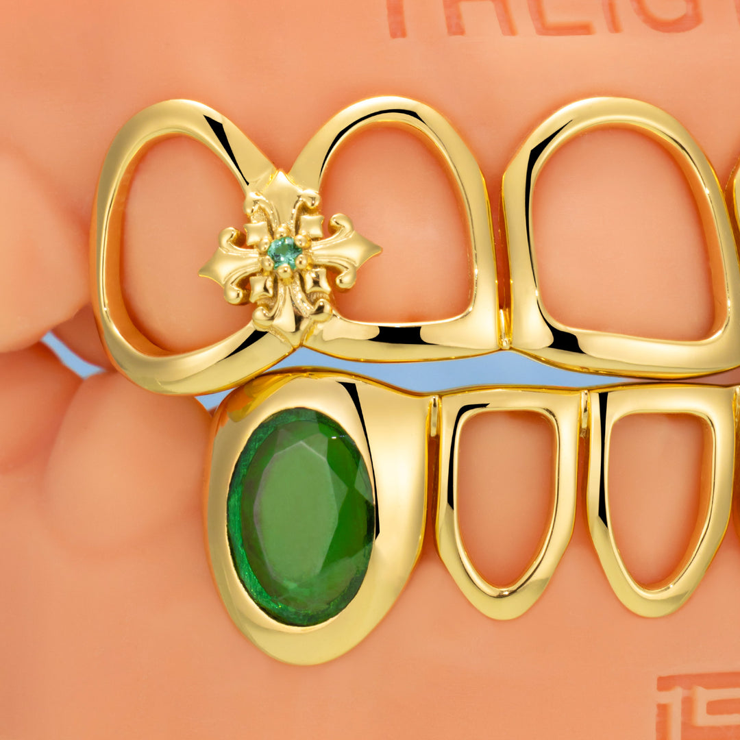 lris Cross Open Face Grillz