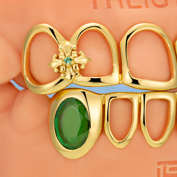 lris Cross Open Face Grillz