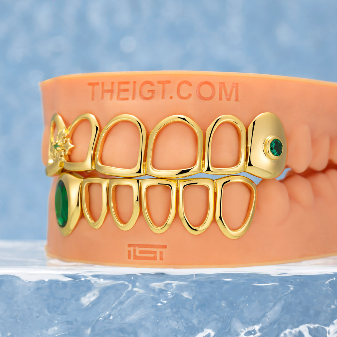 lris Cross Open Face Grillz