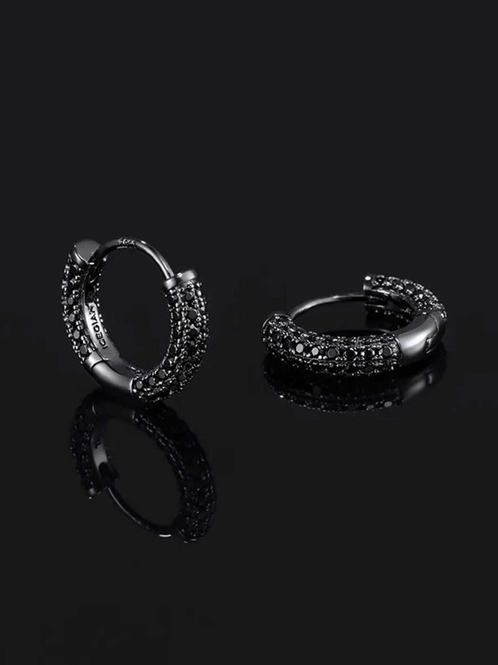 925 Sterling Silver Circle Hoop Earrings