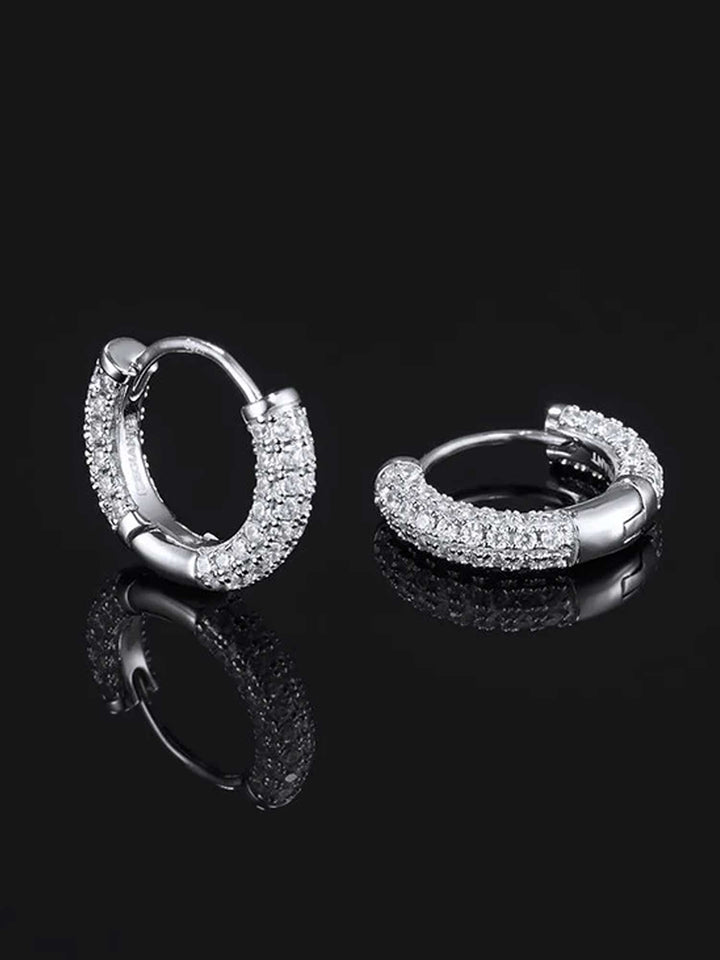 925 Sterling Silver Circle Hoop Earrings