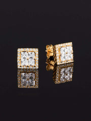 925 Sterling Silver Square Earrings